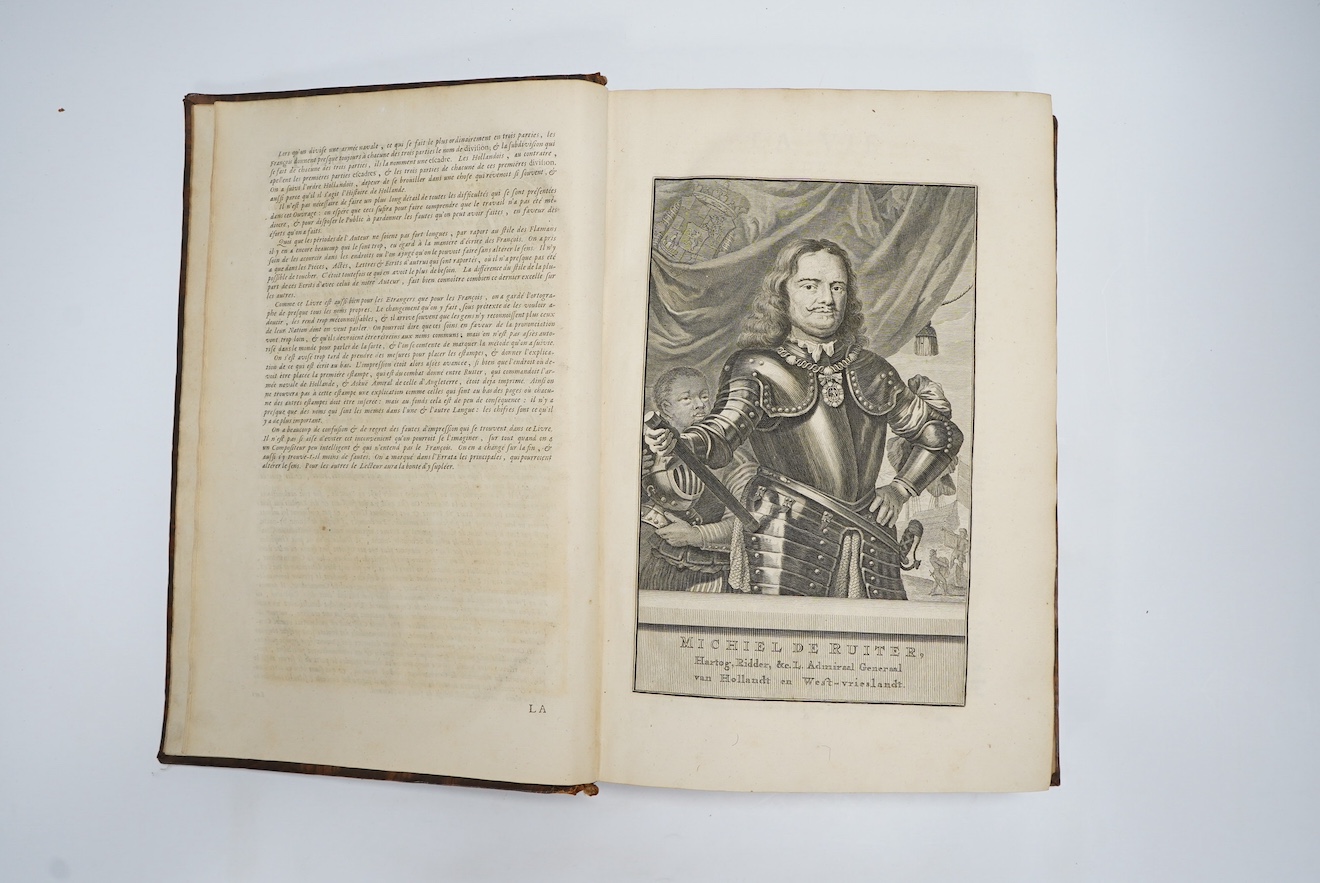 Brandt, Gerard - La Vie de Michel de Ruiter ... Ou est comprise L'Histoire Maritime des Provinces Unies, depuis l'an 1652, jusques à 1676 ... Traduite du Hollandois ... pictorial engraved and printed titles, portrait, 8